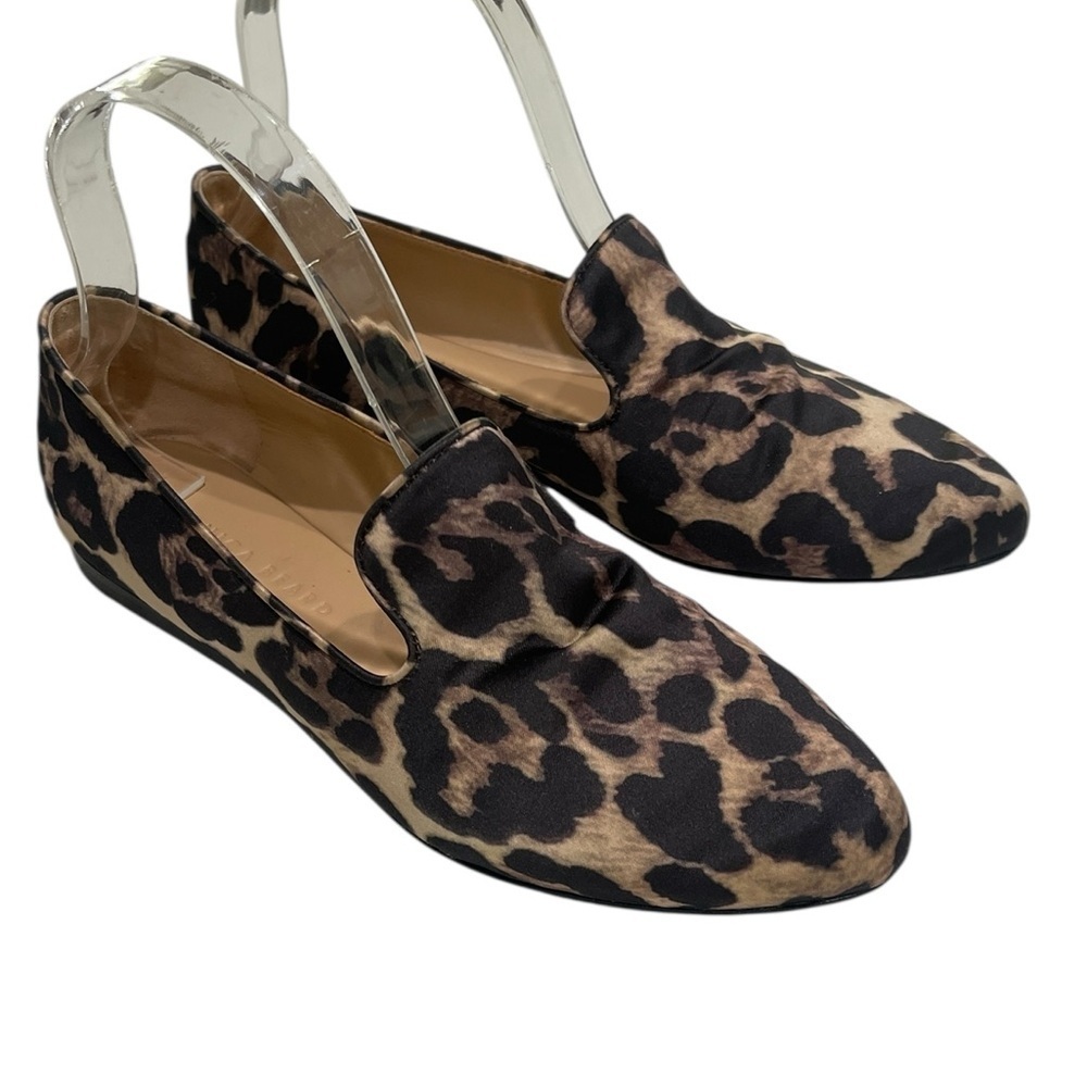 Veronica Beard Griffin Leopard Print Slip On Loafer Flats SZ 6.5